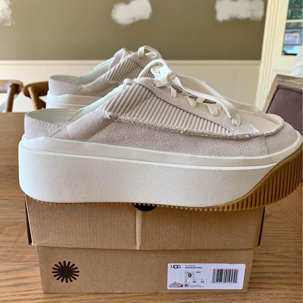 UGG Off-White Platform Sneakers